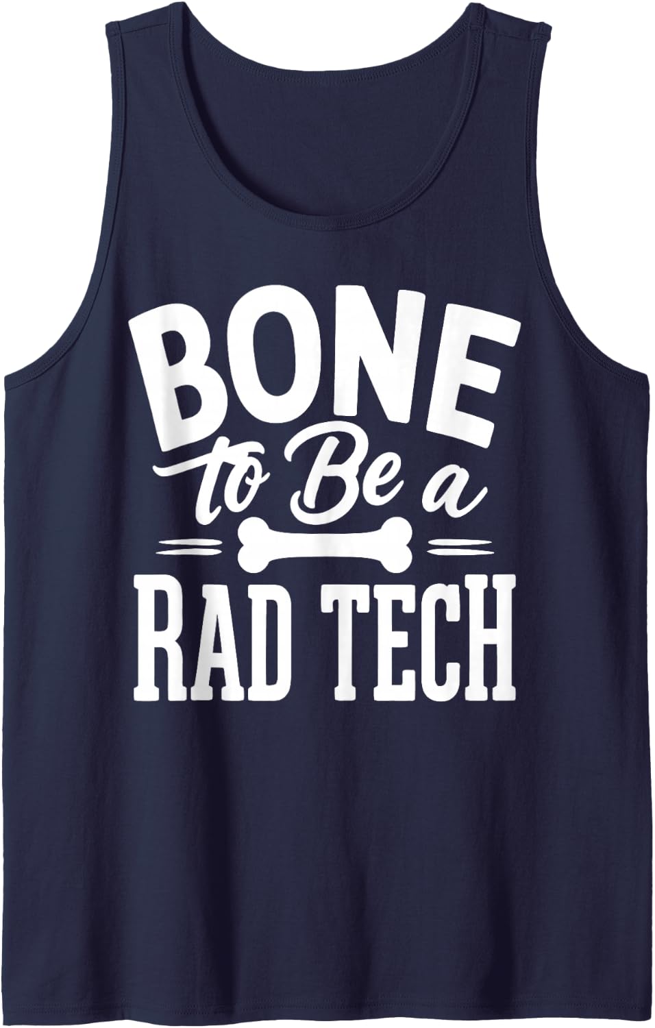 Funny Rad Tech Sleeveless Tank Top - Navy Blue