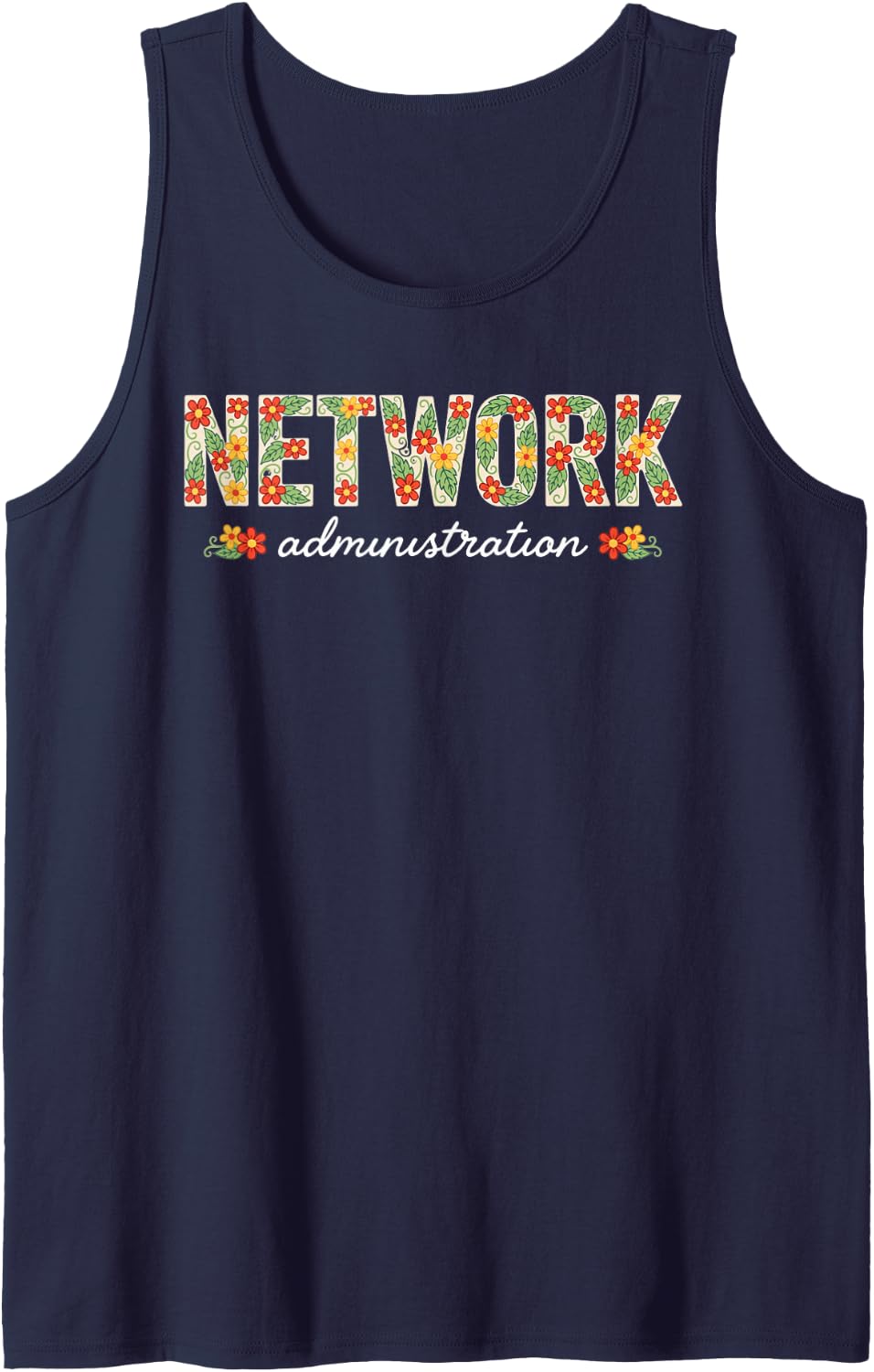 Network Administration Administrator Admin Sysadmin Sleeveless Tank Top - Navy Blue