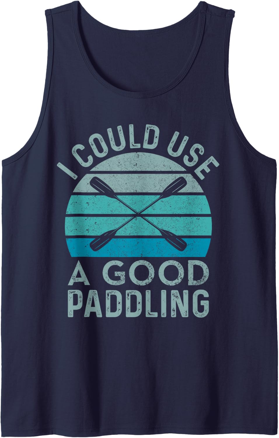 I Need A Good Paddling Funny Kayak Kayaking Tank Top - Navy Blue