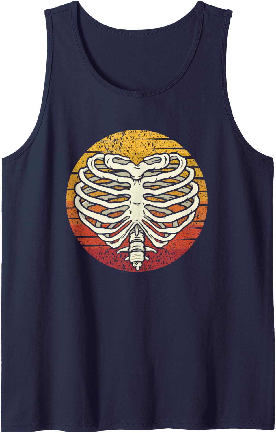 Retro X-Ray Technician Radiographer Technologist Radiologist Sleeveless Tank Top - Navy Blue