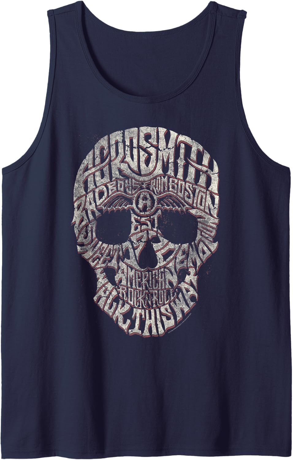 Aerosmith - Forever Tank Top - Navy Blue