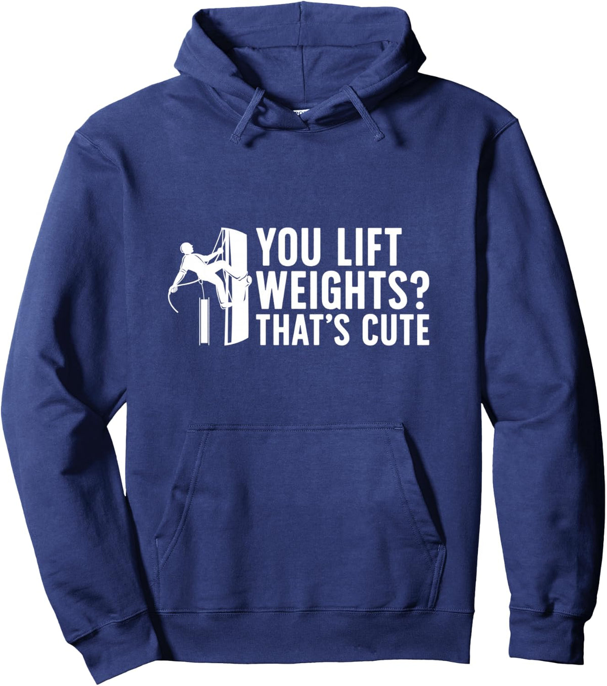 Funny Iron Working For Ironworker Unisex-Adults Black Small Classic Long Sleeve Pullover Hoodie - Adult Unisex Navy Blue