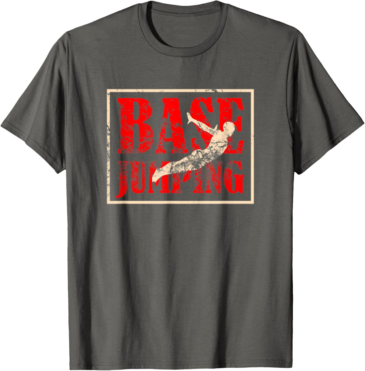 Base Jumping Silhouette T-Shirt - Asphalt Grey