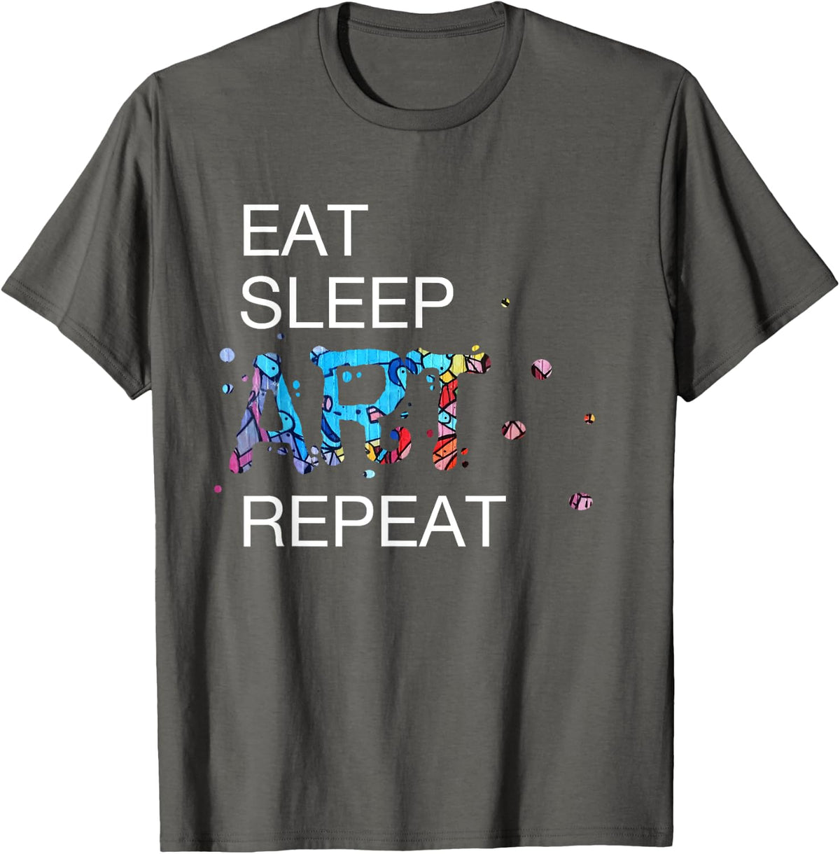 Art Teacher Designer Paint Jersey Gift Men Women Kids T-Shirt - Asphalt Grey