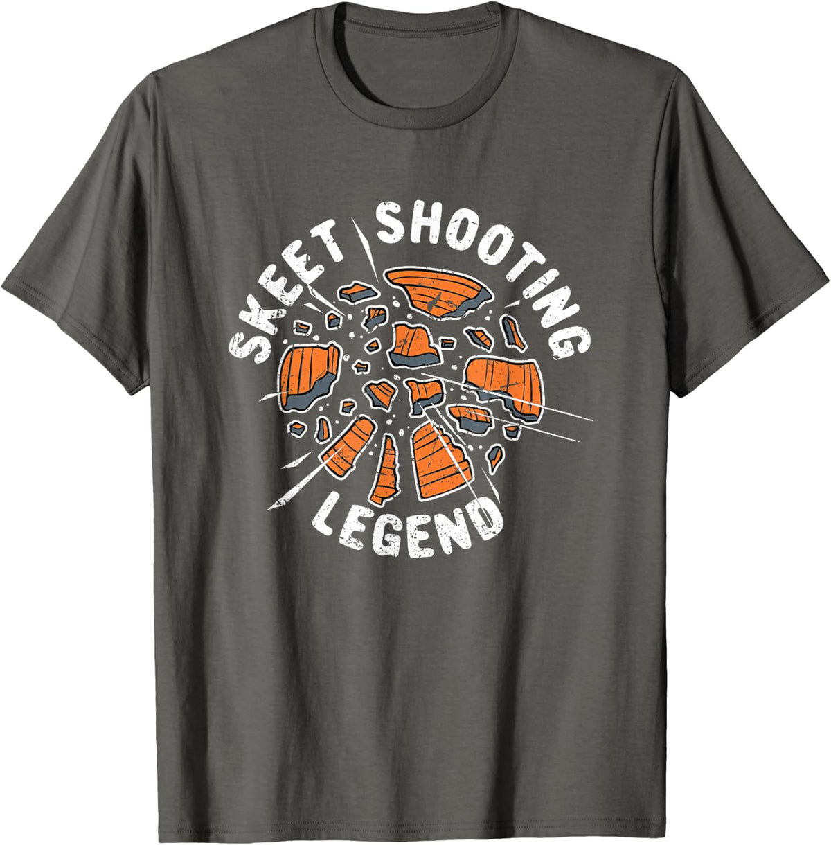 Funny Skeet Shooting Legend T-Shirt - Asphalt Grey