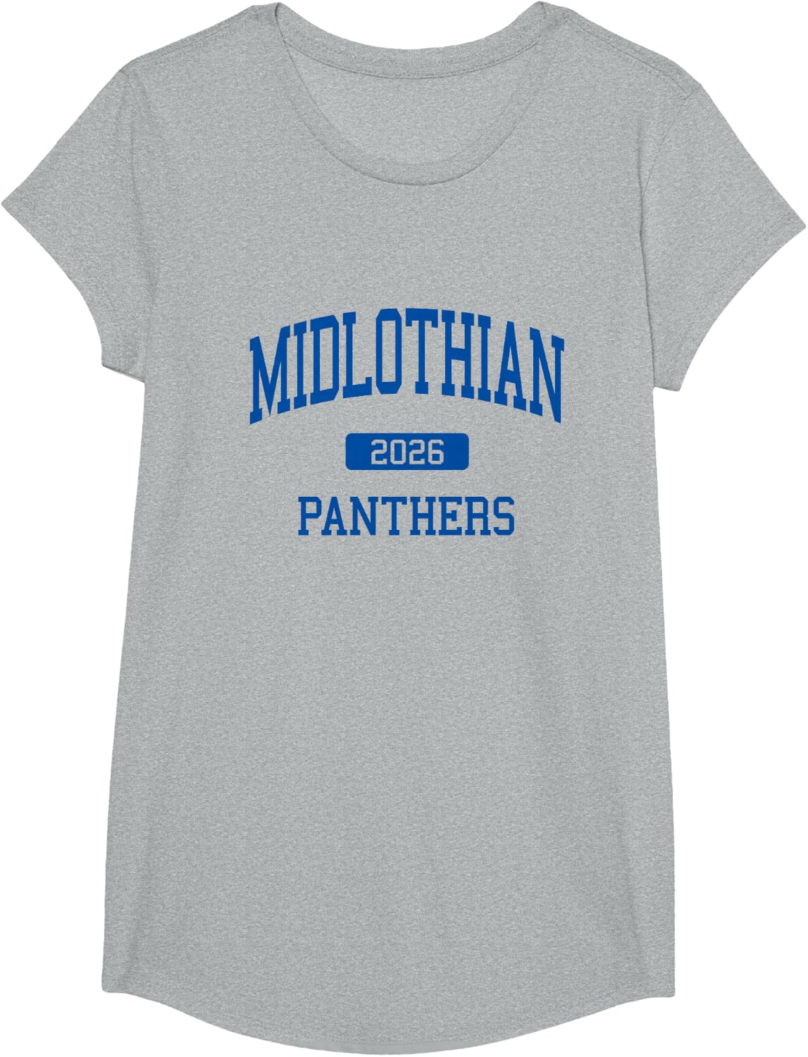 Midlothian High School Class of 2026 Midlothian TX T-Shirt - Girls Heather Grey