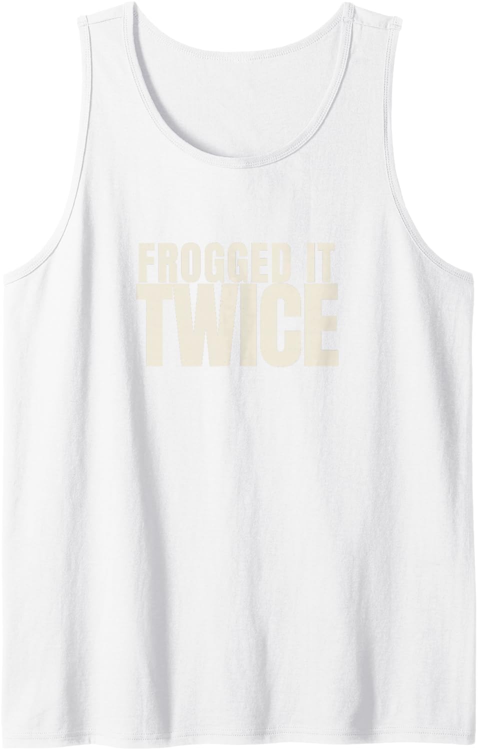 Embroidery Hoop Art Hand Embroidery Funny Needlework Tank Top - White