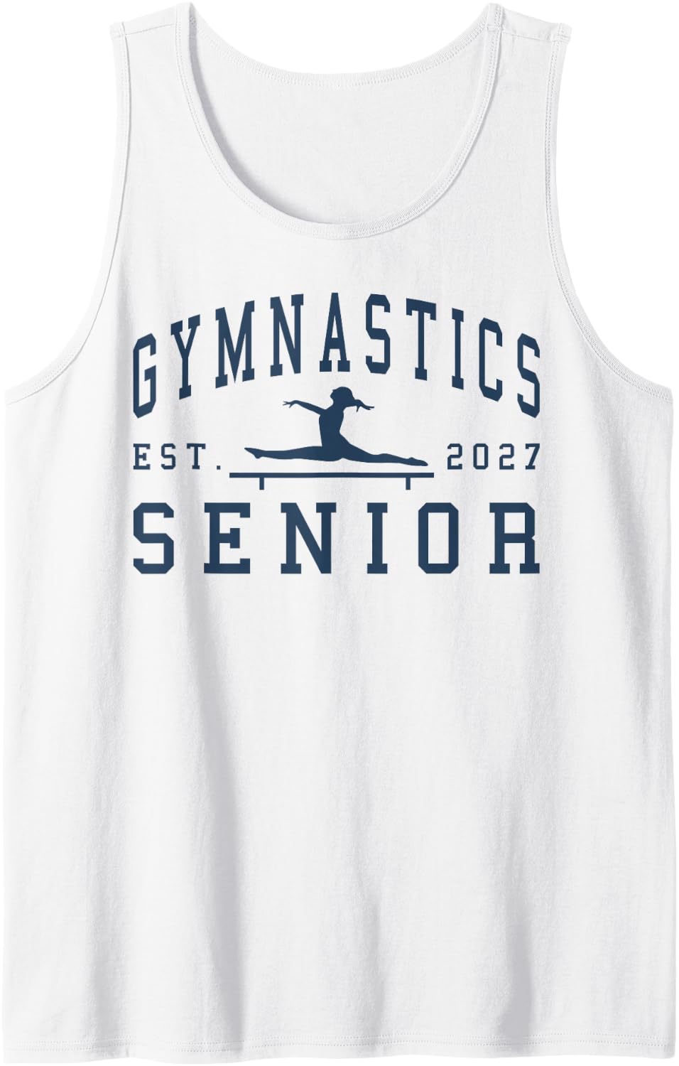 Gymnastics Senior Night Gymnastics Senior 2027 Graduation 64 Tank Top - White