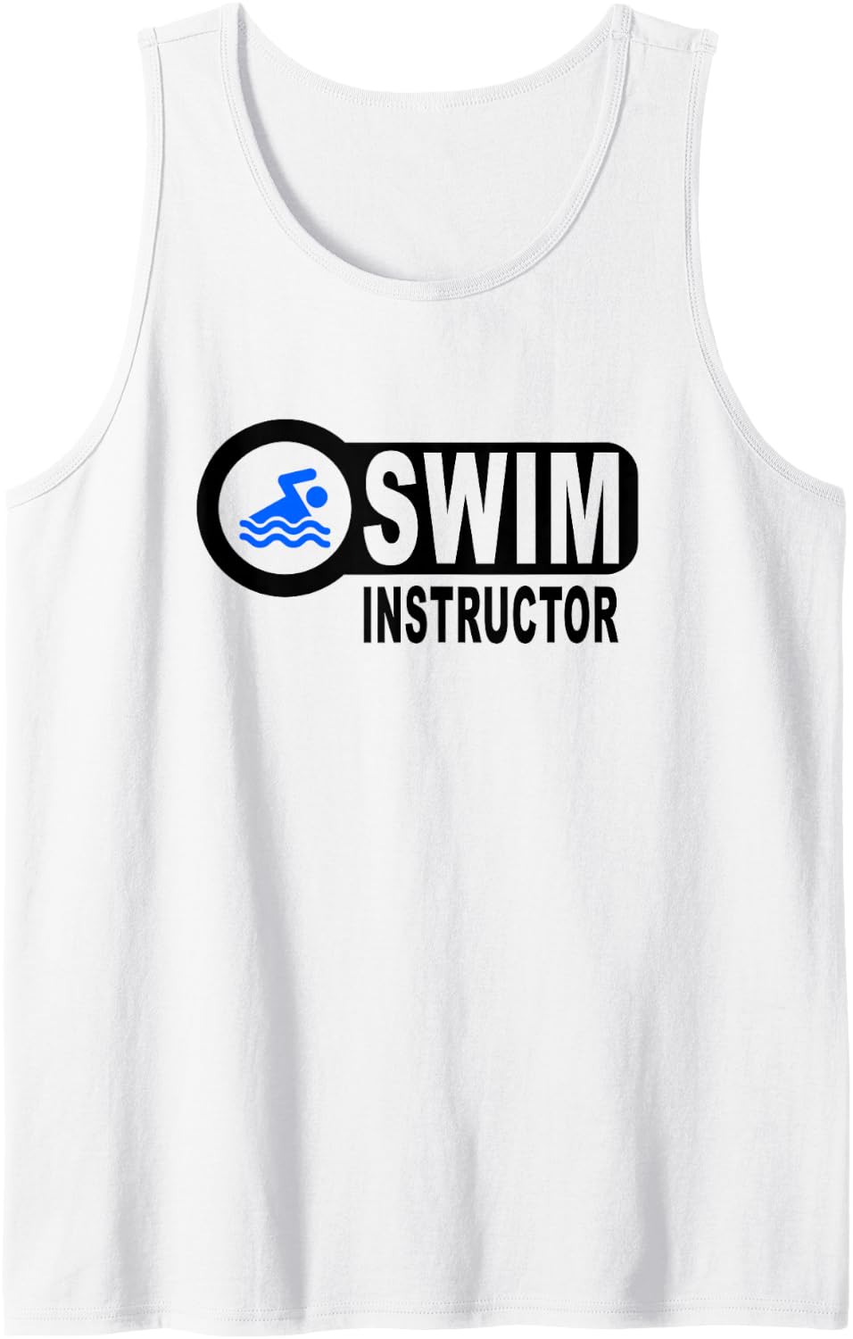 Swim Instructor - Adults and Kids Swimming Teacher Tank Top - White