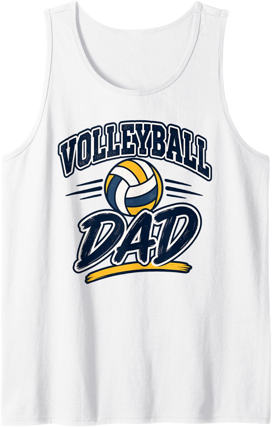 Volleyball Dad Tank Top - White