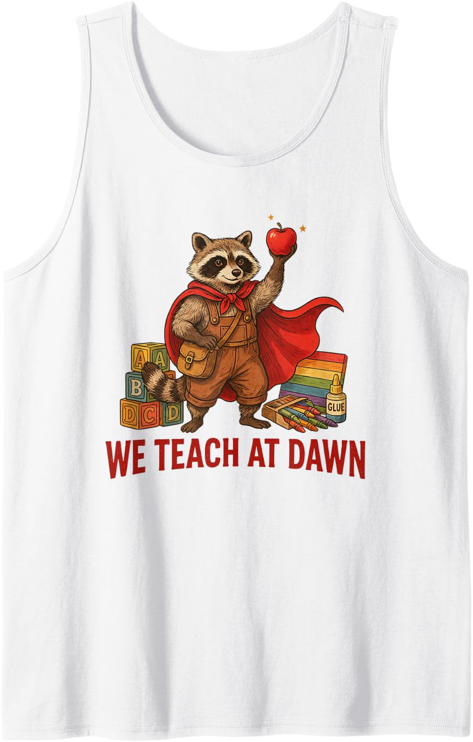 Pre-K Teacher Early Childhood Educator Preschool Teaching Tank Top - White
