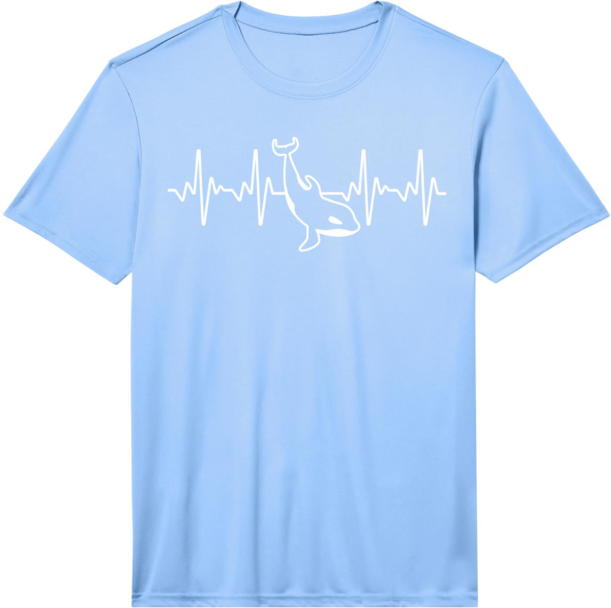 Cool Orca Design for Men Women Kids Killer Whale Animal Orca Performance T-Shirt - Light Blue