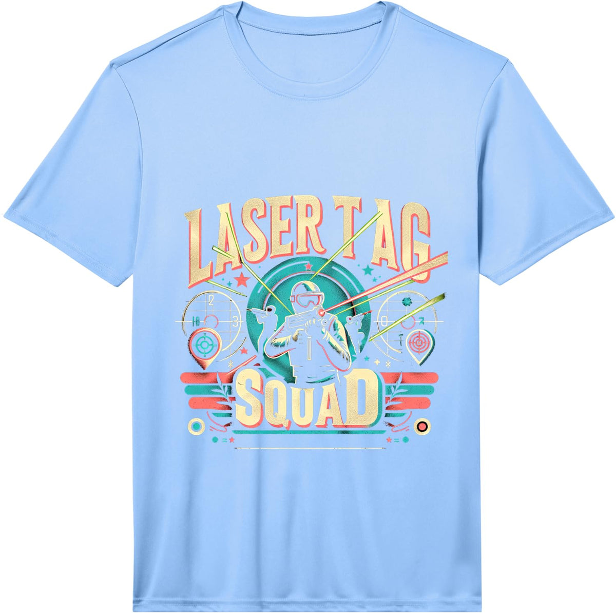 Laser Tag Squad | - Performance T-Shirt - Light Blue