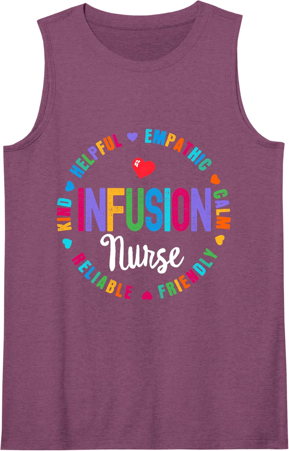 Chemo Infusion Nurse Squad Future Oncology Nursing School Sleeveless Tank Top - Purple