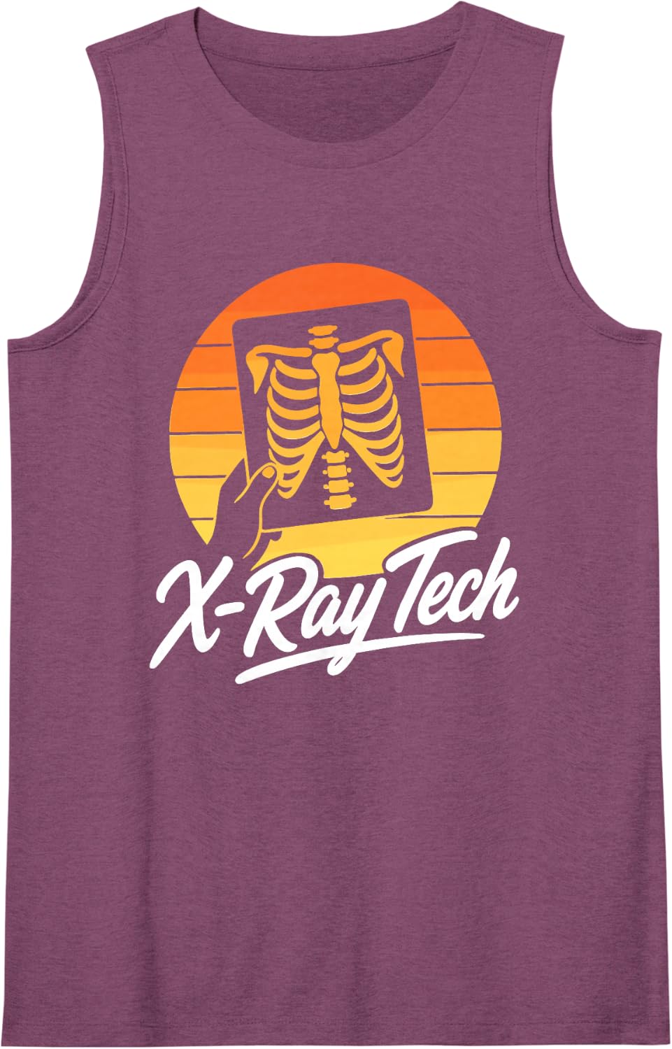 X-Ray Tech Radiology Sleeveless Tank Top - Purple