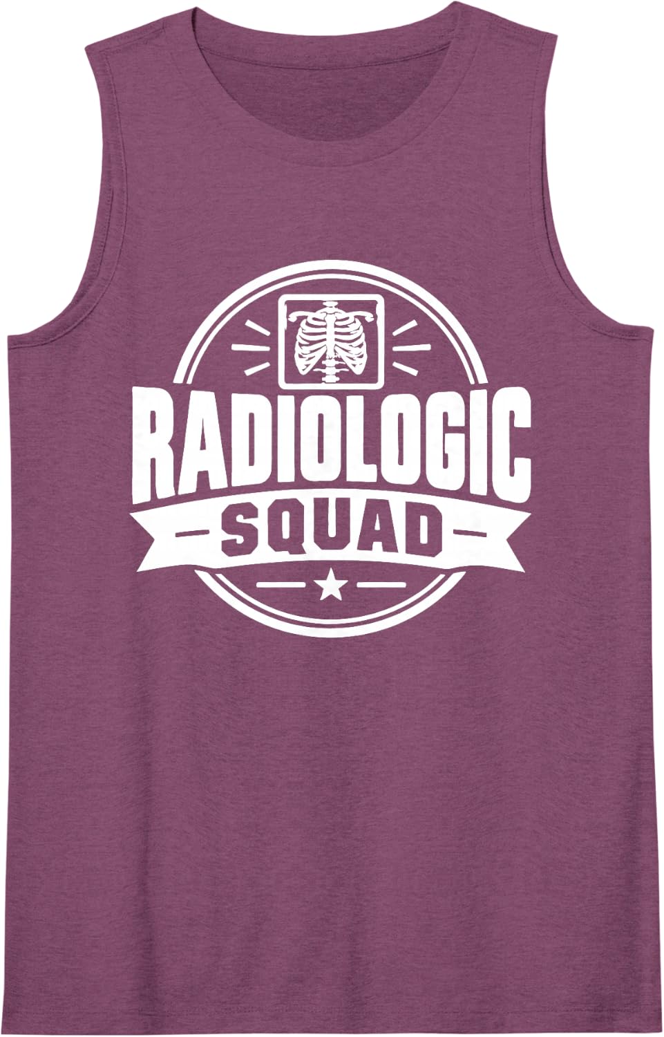 X-Ray Tech Squad Radiology Team Rad Tech Sleeveless Tank Top - Purple