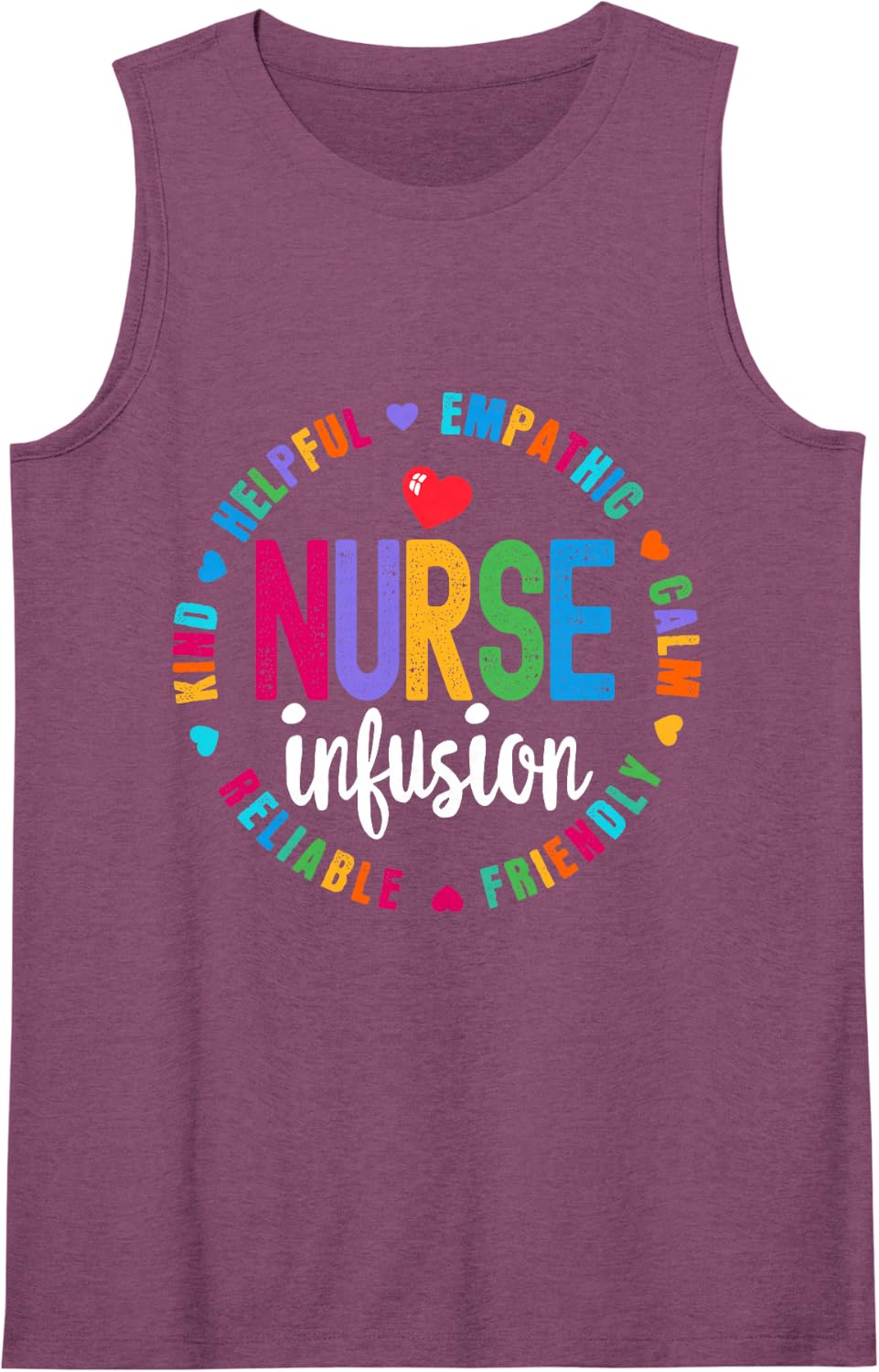 Chemo Nurse Infusion Squad Future Oncology Nursing School Sleeveless Tank Top - Purple