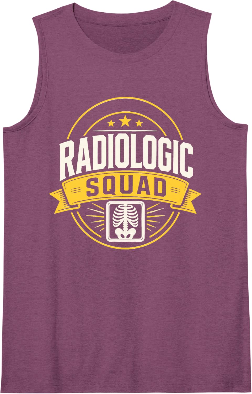 Radiology Team Crew Radiologic Squad Sleeveless Tank Top - Purple