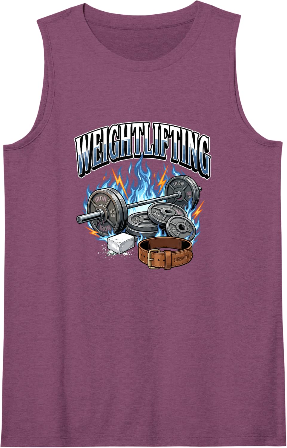 Weightlifter Weightlifting Strength Training Tank Top - Purple