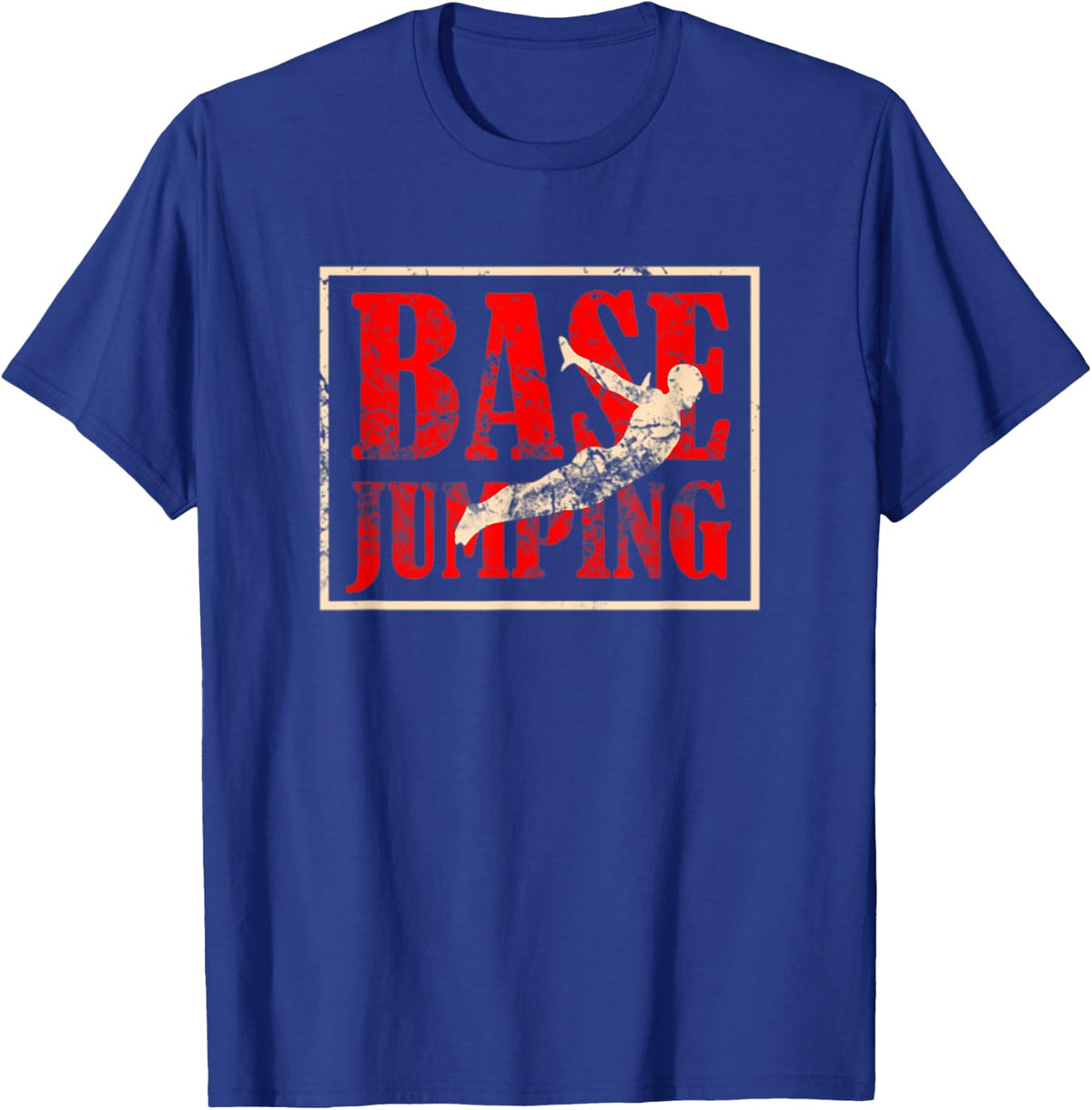 Base Jumping Silhouette T-Shirt - Royal Blue