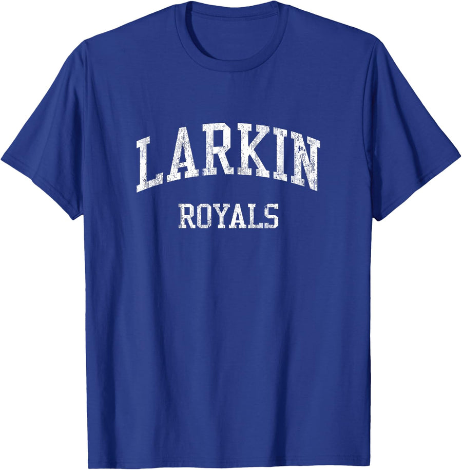 Larkin High School HS Elgin IL Vintage Sports T-Shirt - Royal Blue