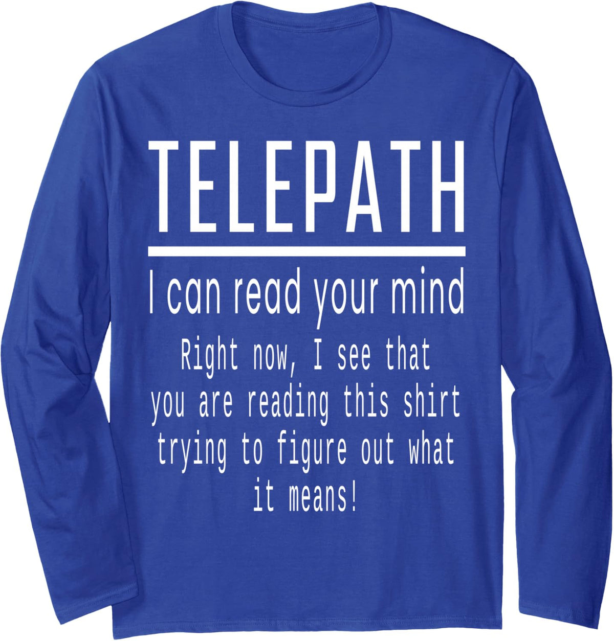 Funny Nerd T Shirts for Men Funny Geek Gifts Funny Reading Long Sleeve T-Shirt - Adult Unisex Royal Blue