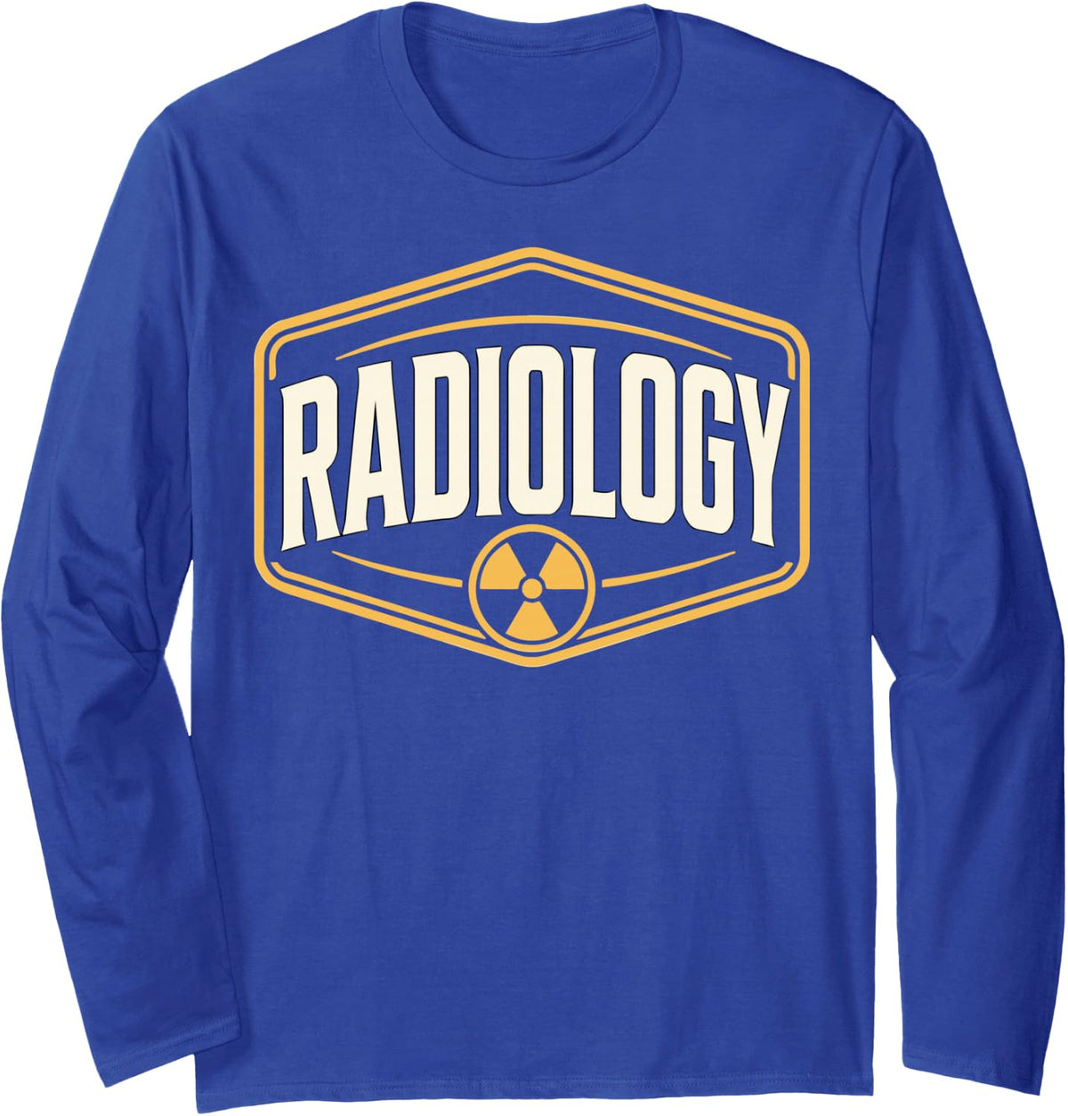 Radiology X-Ray Rad Tech Long Sleeve T-Shirt - Adult Unisex Royal Blue