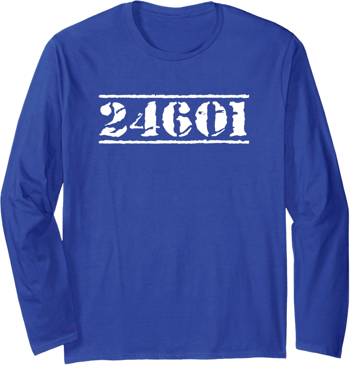 24601 Long Sleeve Tee - Adult Unisex Royal Blue