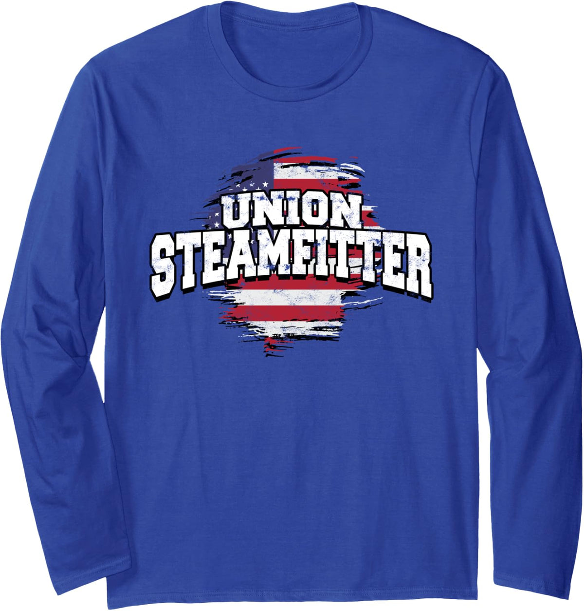 Steam Fitter Steam Technician Union Steamfitter Long Sleeve T-Shirt - Adult Unisex Royal Blue