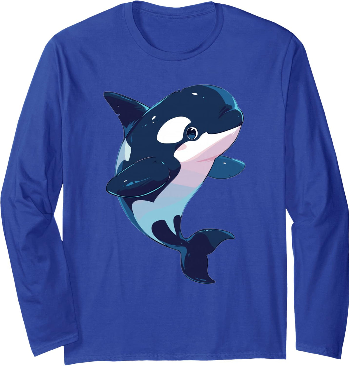 Orcas Orca Long Sleeve T-Shirt - Adult Unisex Royal Blue