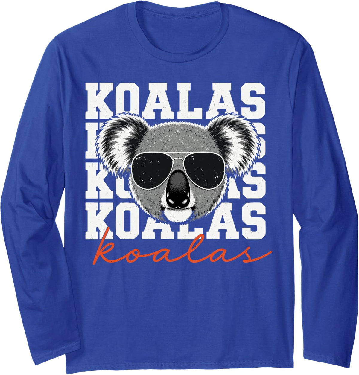 Funny Penguin Sunglasses Penguins Animal Men Women Kids Long Sleeve T-Shirt - Adult Unisex Royal Blue