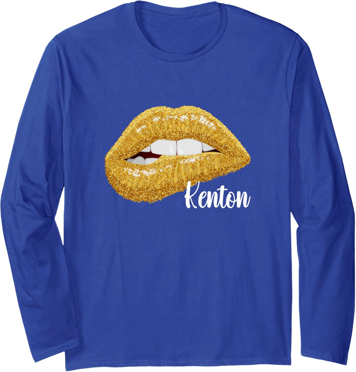 Kenton - First Name Gift Long Sleeve T-Shirt - Adult Unisex Royal Blue