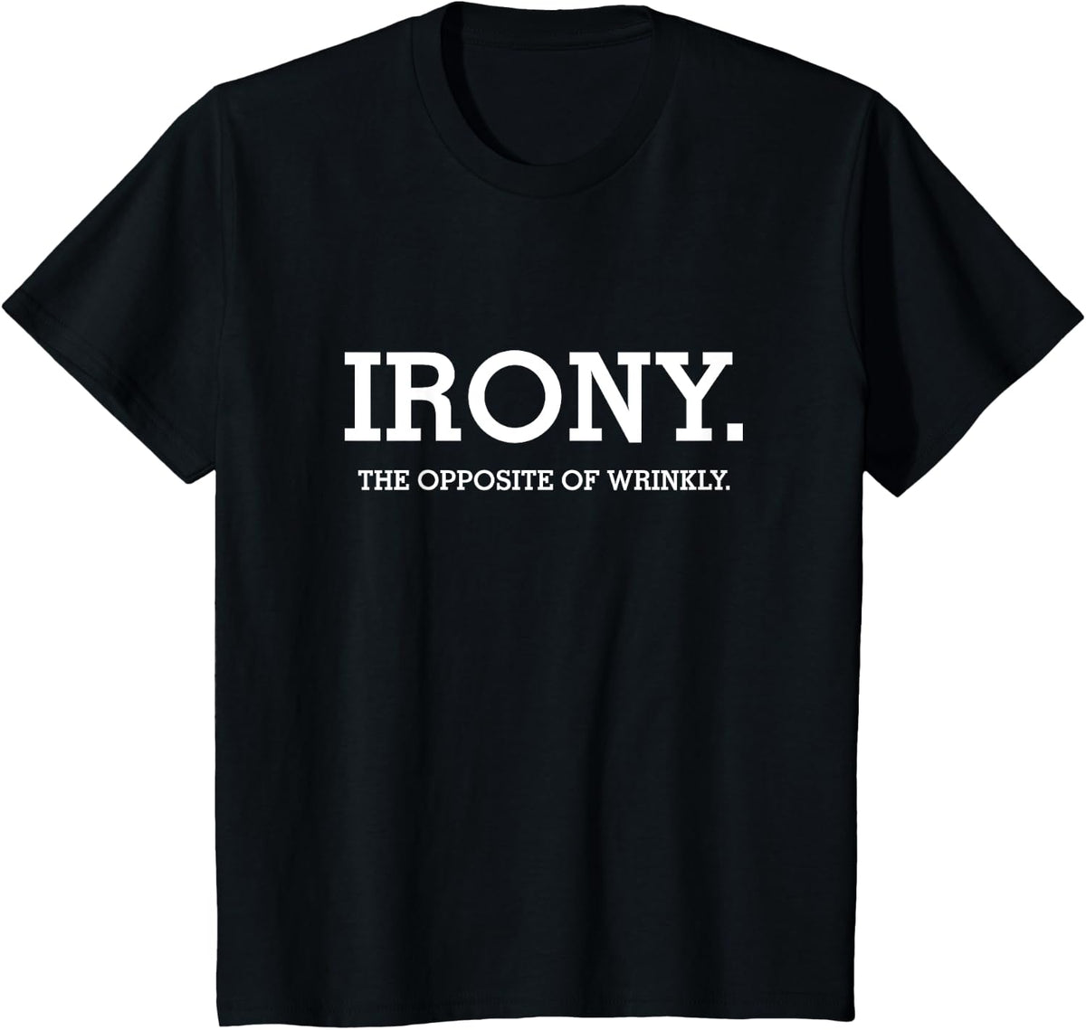 Funny Grammar English Language Irony Humor Trendy T-Shirt - Black