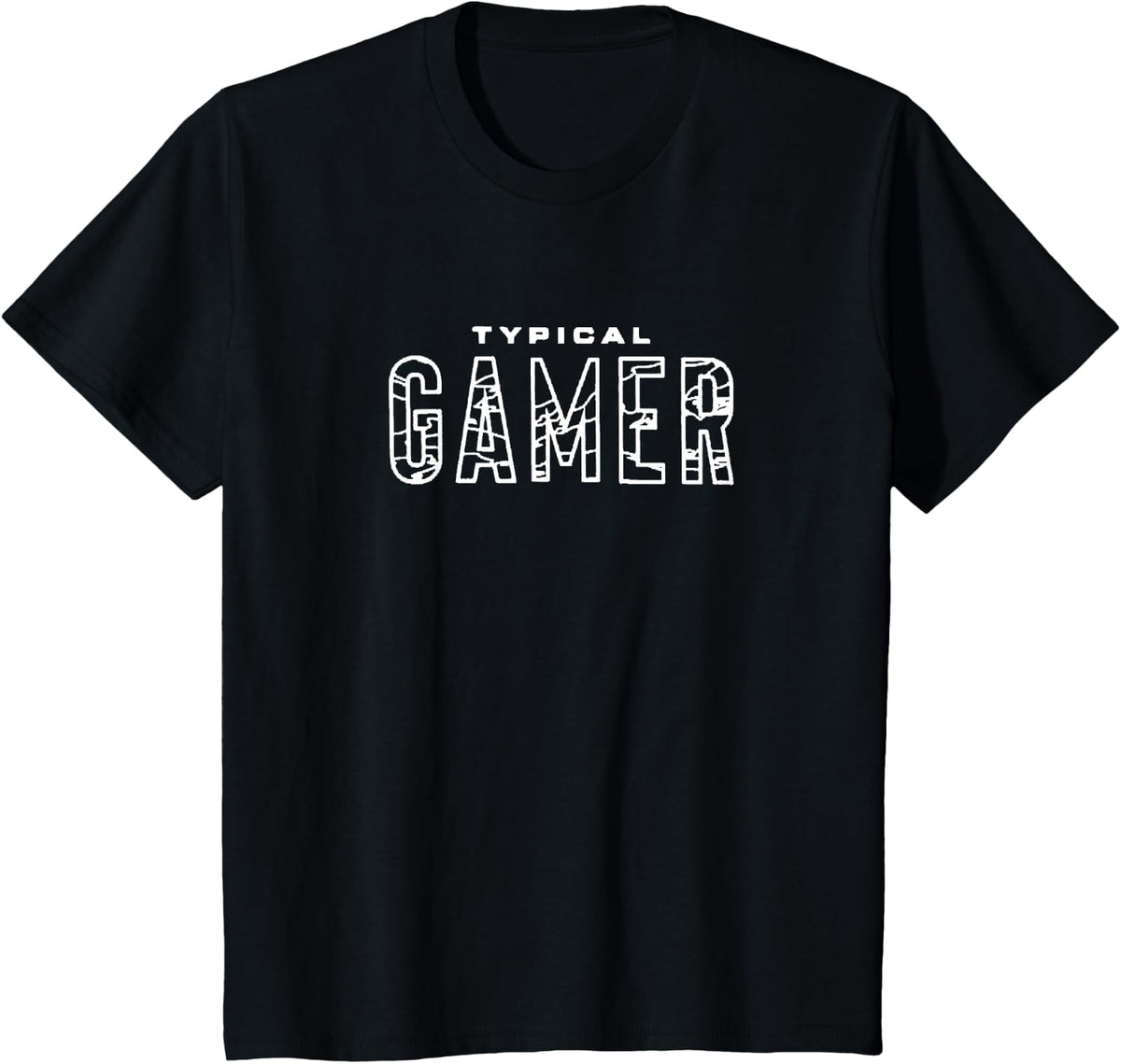 Gaming Tee For Gamer with Typical Logo Gaming T-Shirt - Black