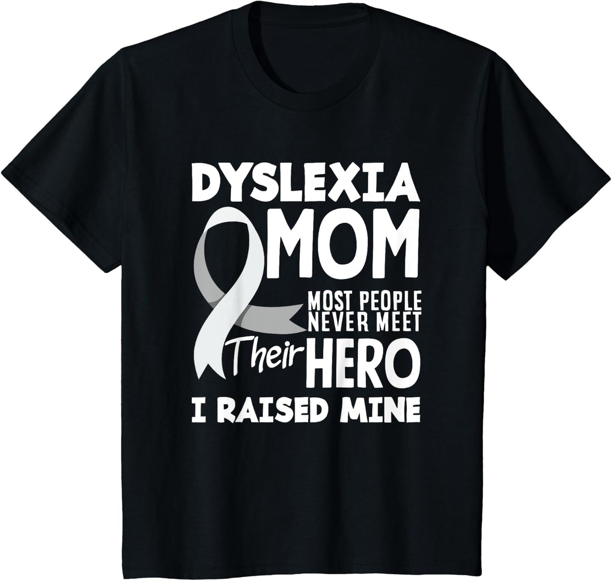 Dyslexia Mom Dyslexia Awareness T-Shirt - Black