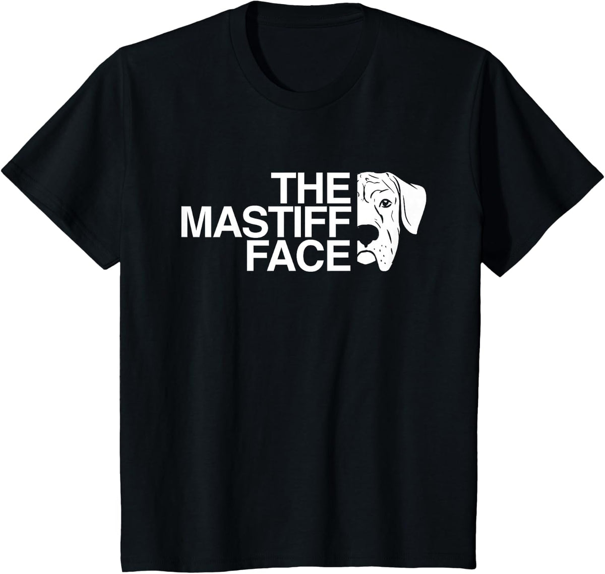 The Mastiff Face Neapolitan Bull Mastiff T-Shirt - Black