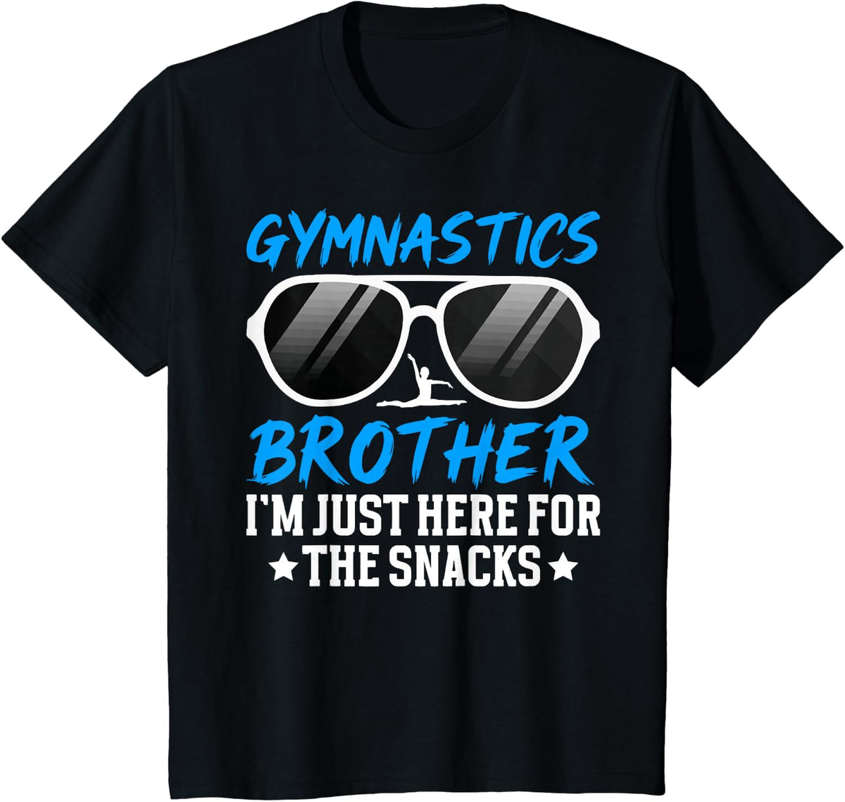 Gymnastics Brother Funny Brother Of A Gymnast T-Shirt - Black