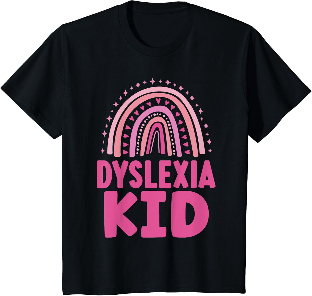 Dyslexia Kid Awareness Support Dyslexics Dyslexic Dyslexia T-Shirt - Black