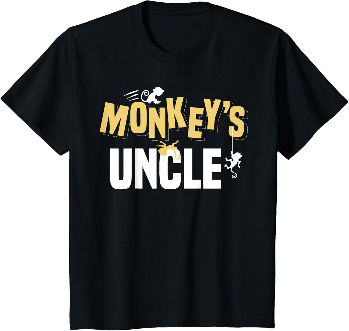 Monkey's Uncle T-Shirt - Black