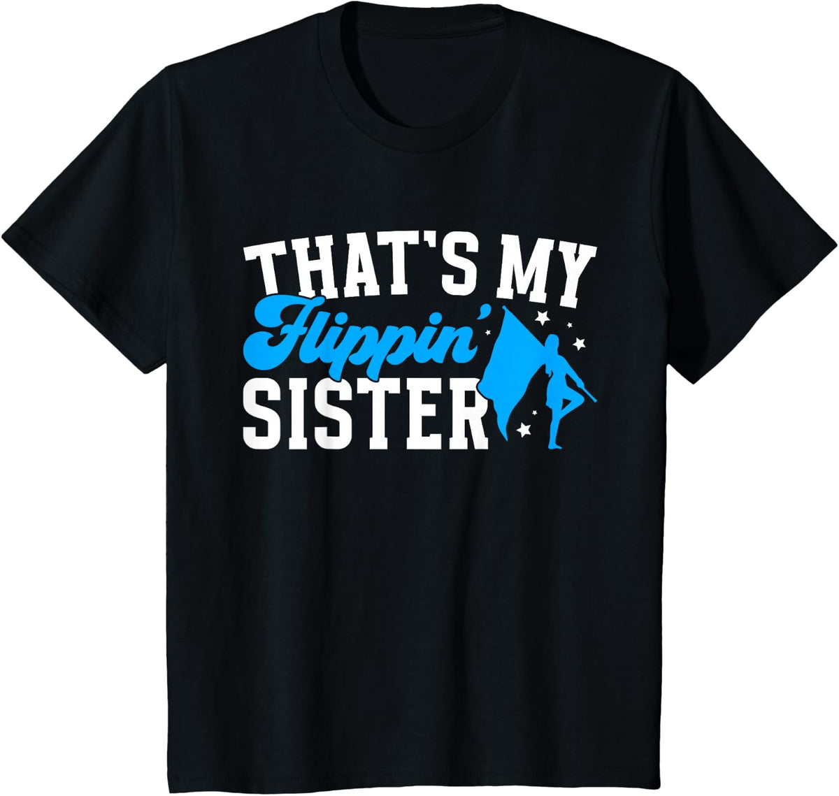 Color Guard Brother Proud Brother of A Color Guard Member T-Shirt - Black