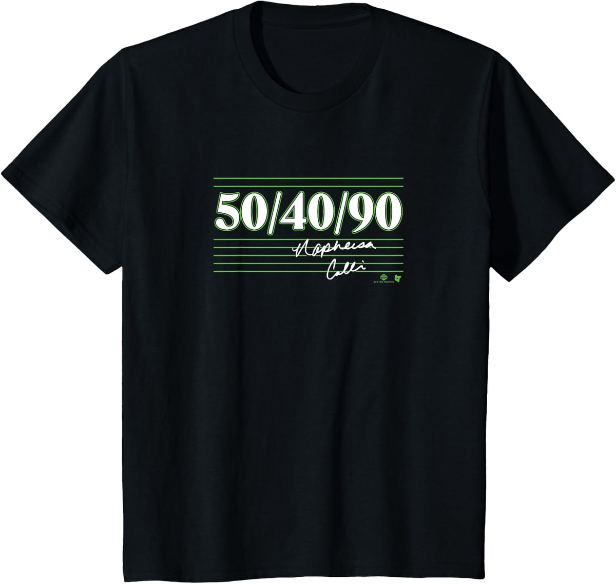 Napheesa Collier - 50-40-90 - Minnesota Basketball T-Shirt - Black