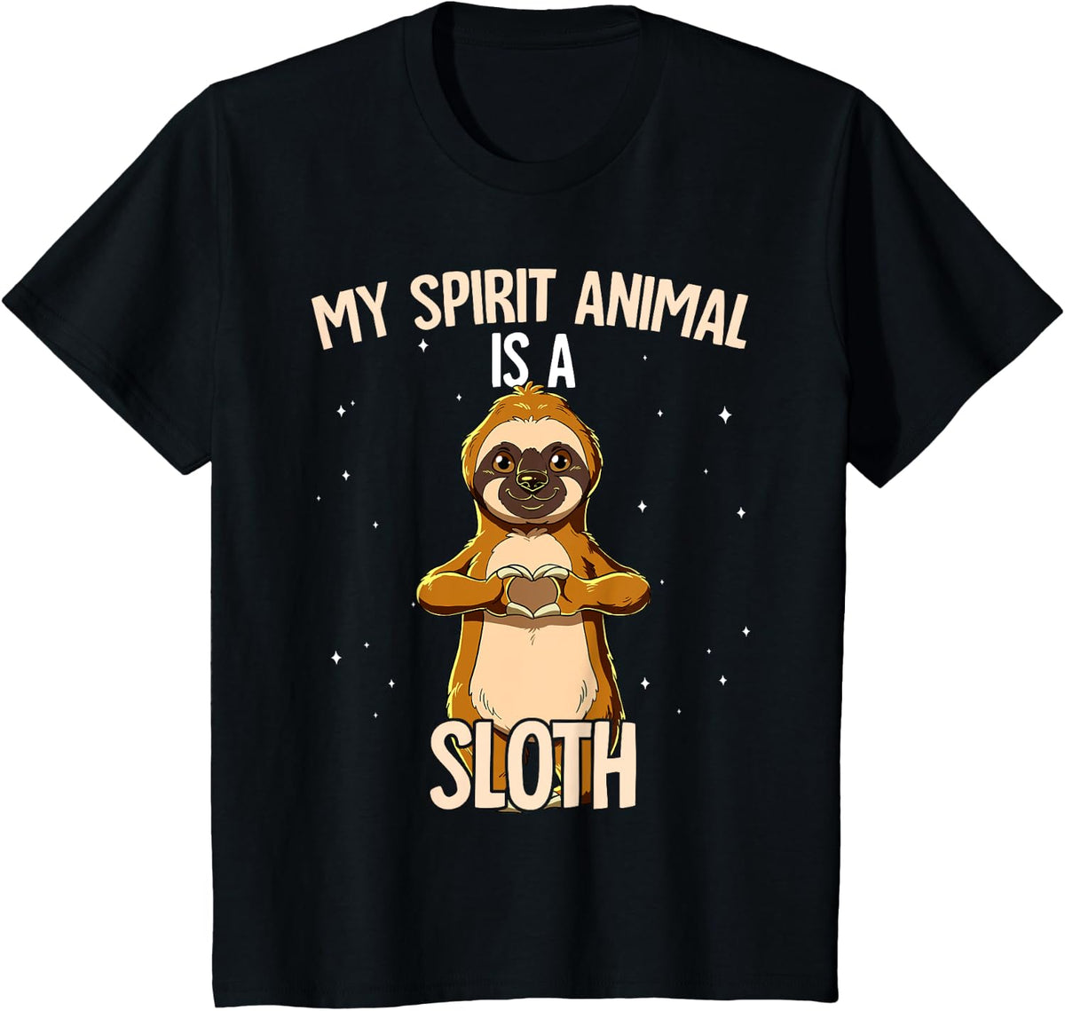 My Spirit Animal Is A Sloth T-Shirt - Black