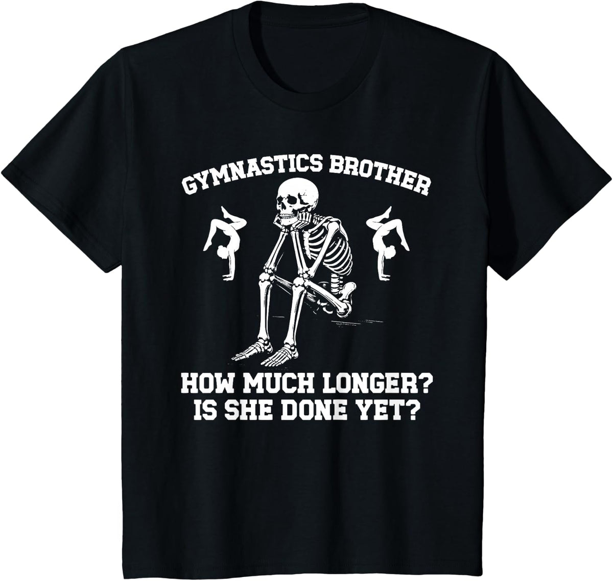 Gymnastics Brother Funny Brother of A Gymnast T-Shirt - Black