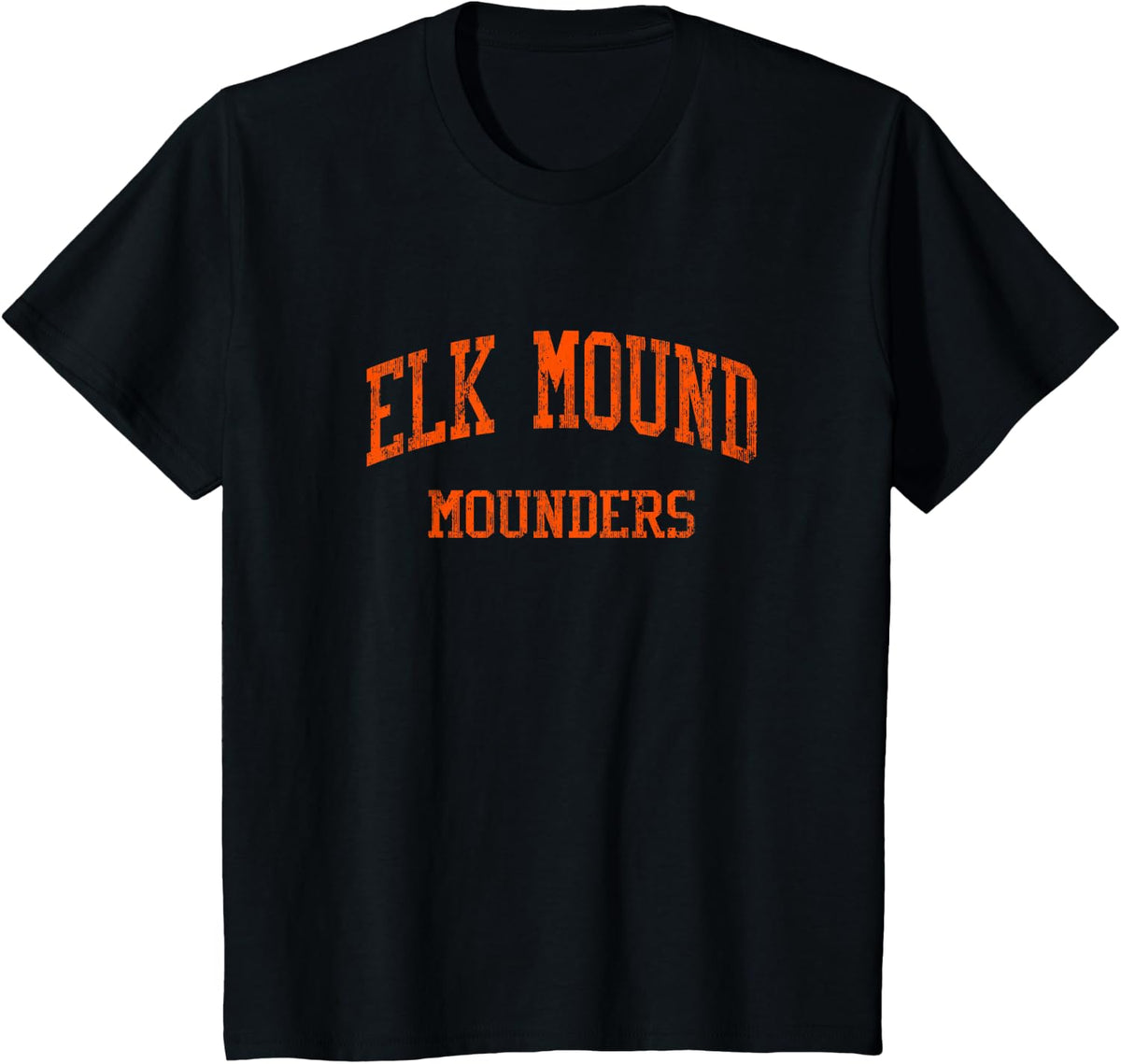 Elk Mound High School HS Elk Mound WI Vintage Sports T-Shirt - Black