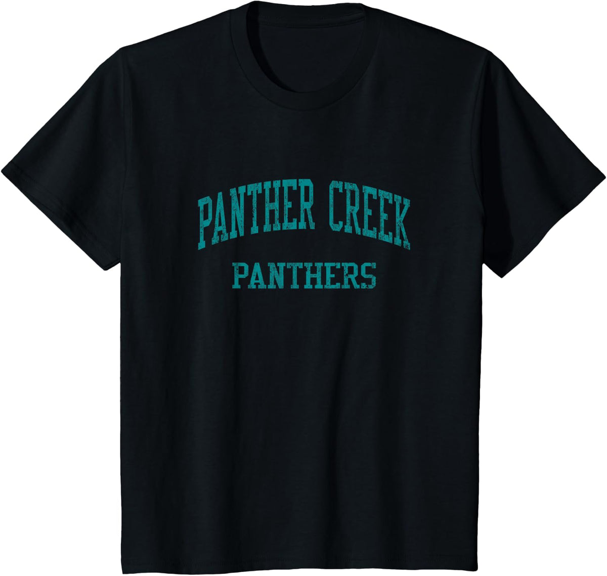 Panther Creek High School HS Frisco TX Vintage Sports T-Shirt - Black