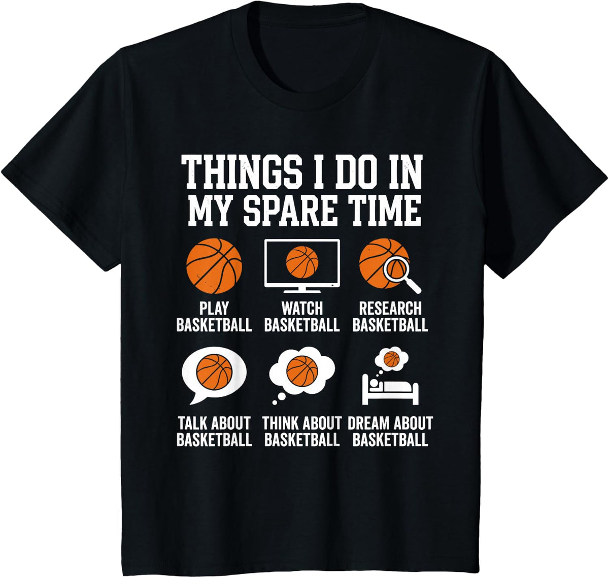 Basketball Art for Men Women Basketball Player Basketball T-Shirt - Black