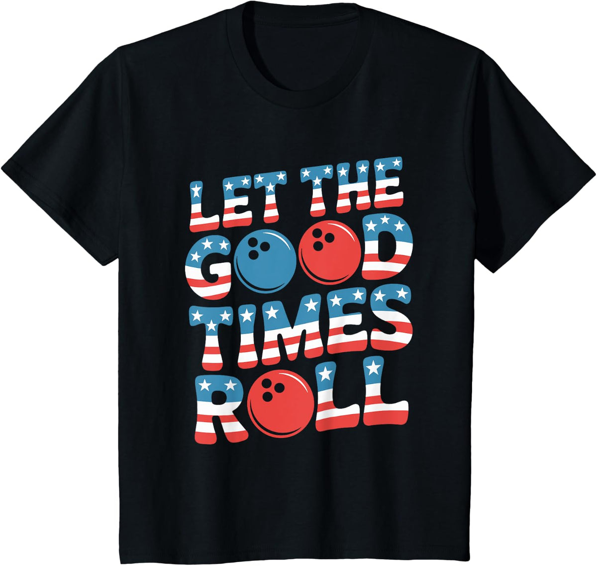 American Bowling T-Shirt - Black