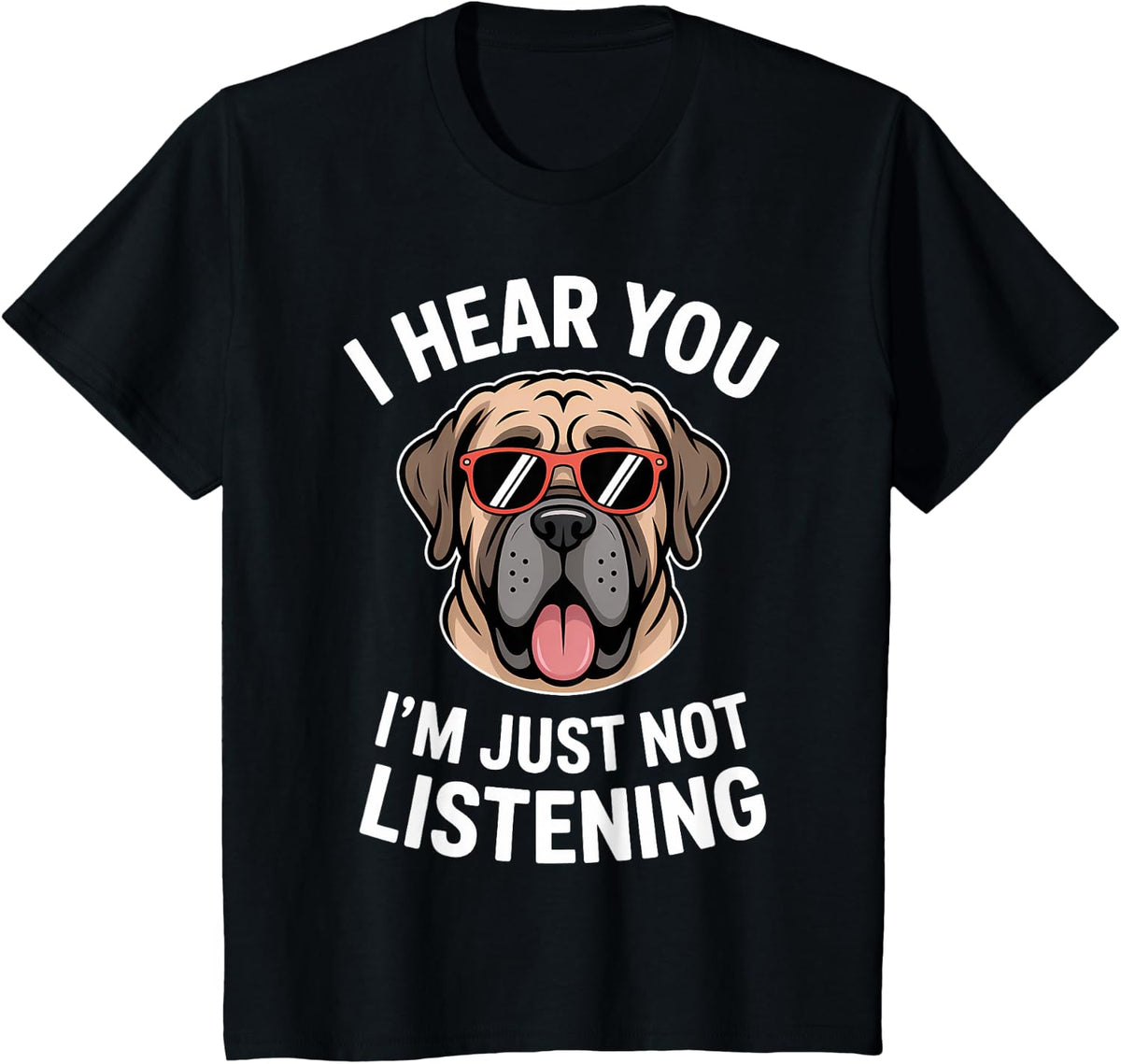 Mastiff Funny English Mastiff T-Shirt - Black