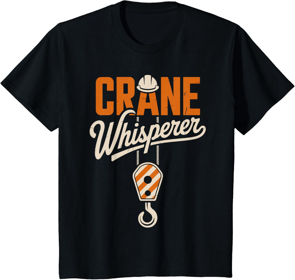 Crane Operator Design for Men Women Kids Tower Crane Driver T-Shirt - Black