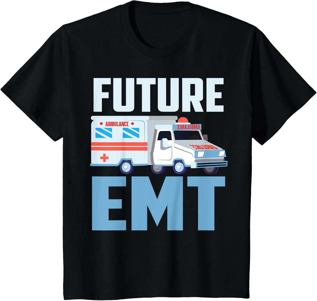 Cool Future EMT | Funny Paramedic Healthcare Boys Girls Gift T-Shirt - Black